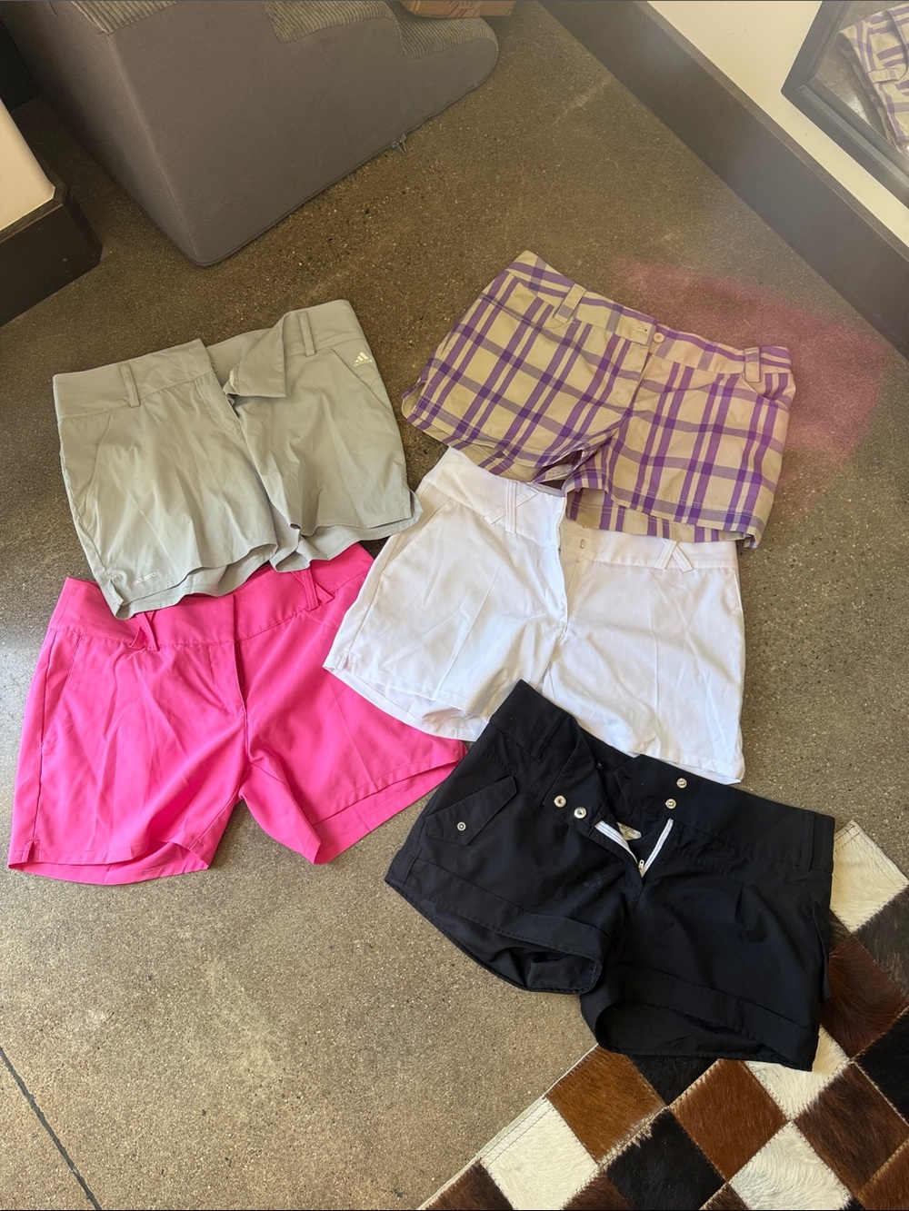 GOLF SHORTS lot of 5 adidas and Nike